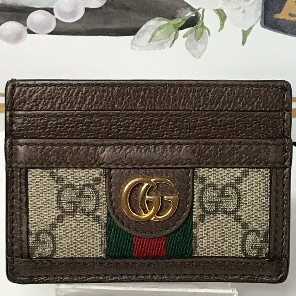 GUCCI Ophidia GG Supreme Card Holder ❤️ - Picture 3 of 17
